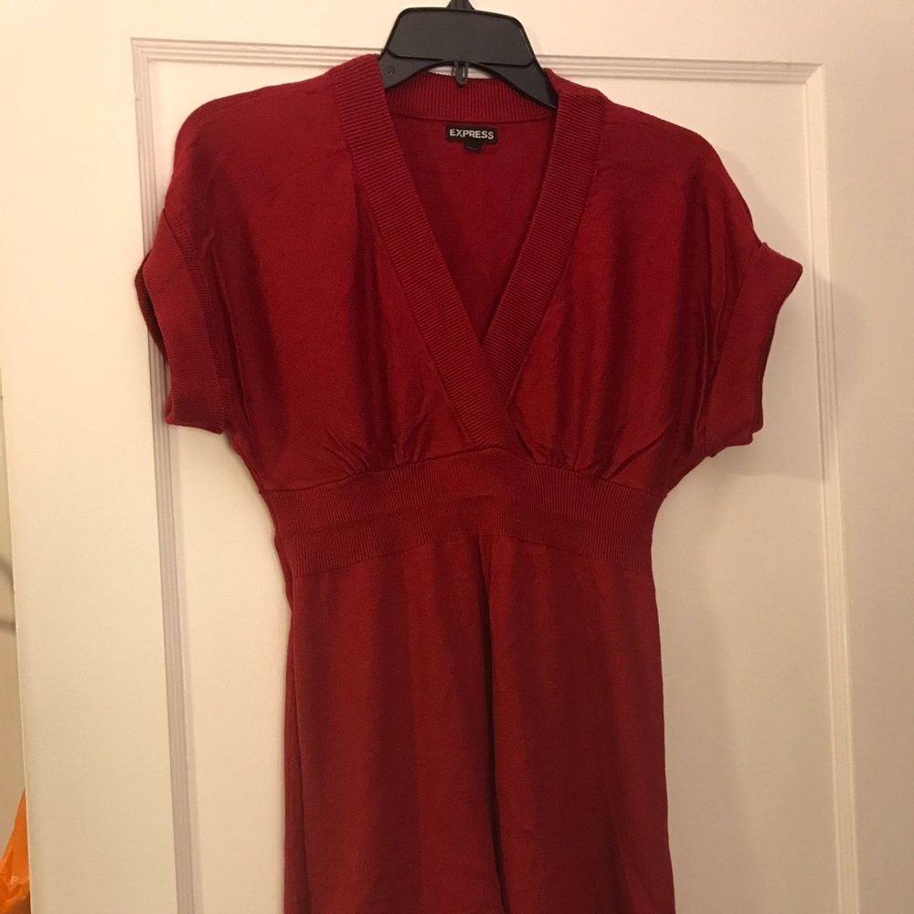 Express Red sweaterdress sz S